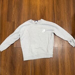 Outdoor Voices Light Gray Crew Neck Sweater